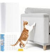 PETSWEET Anti Cat Scratch Furniture Protector - 118in*12in, Clear Couch Guards from Cats Scratch,...