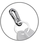 KeySmart Key Clip - Heavy Duty EDC Quick Release Carabiner Keychain Hook, Super Versatile Connect...