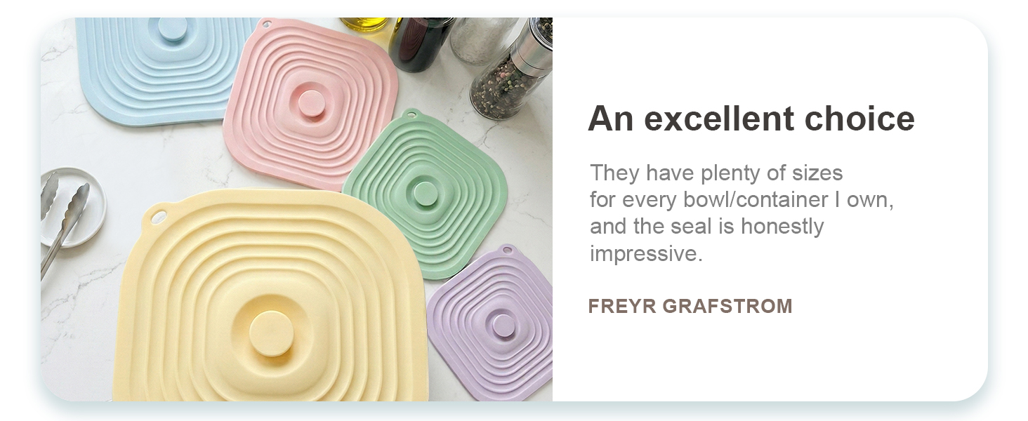 silicone lids for food storage