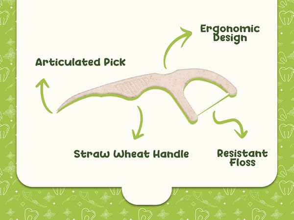 floss picks, dental floss picks, floss threaders, kids floss pick, flossers, dental, straw wheat