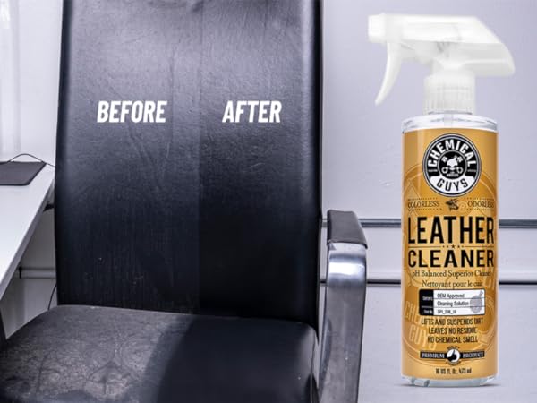Easy-to-use car interior detailing kit for leather seats, carpet, glass, and plastic trim.
