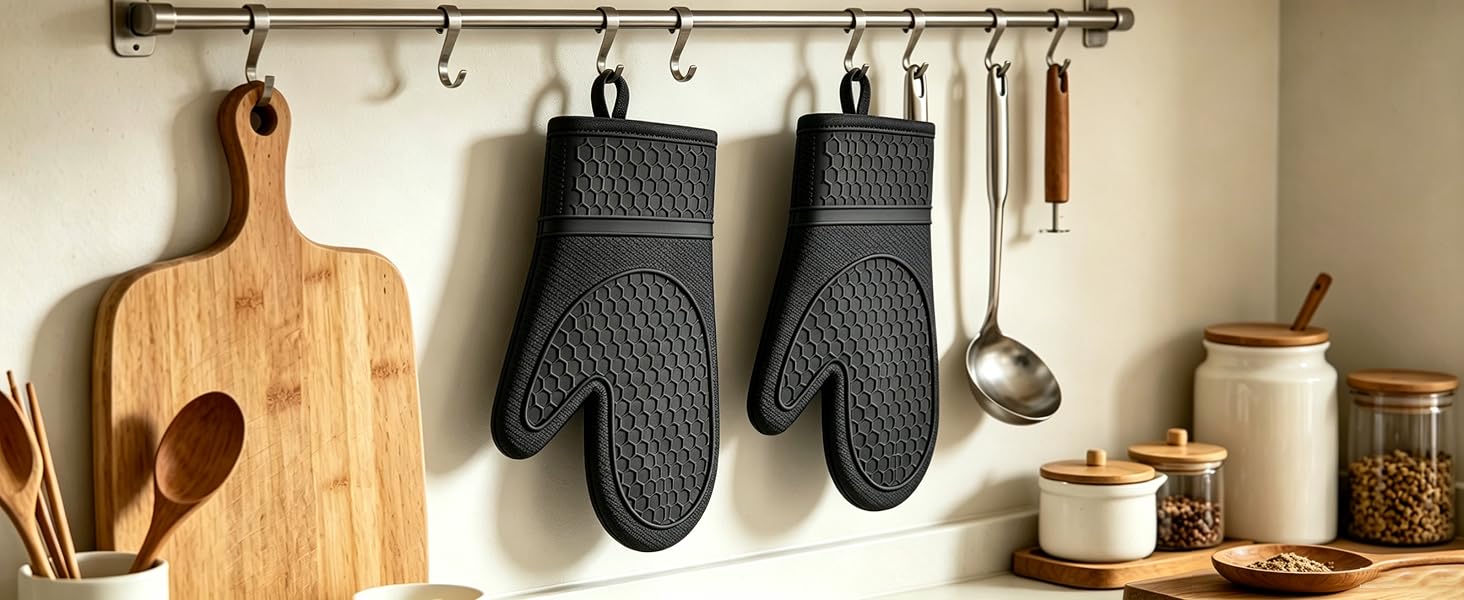Convenient hanging loop design for easy kitchen storage. Keep your cooking space neat and organized!