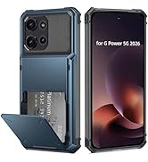 AFGHOA for Moto G Power 5G 2026 Wallet Case,5 Credit Card Holder for Moto G Power 5G 2026,Flip Co...