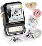 NIIMBOT B21 Pro 300 DPI Bluetooth Label Maker with Tape, Black | Portable Thermal Label Printer, ...
