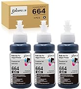 EXCERCUS 3 Pack 70ml Compatible Ink Bottle Replacement for Epson 774 664 T774 T664 Work with ET-2...
