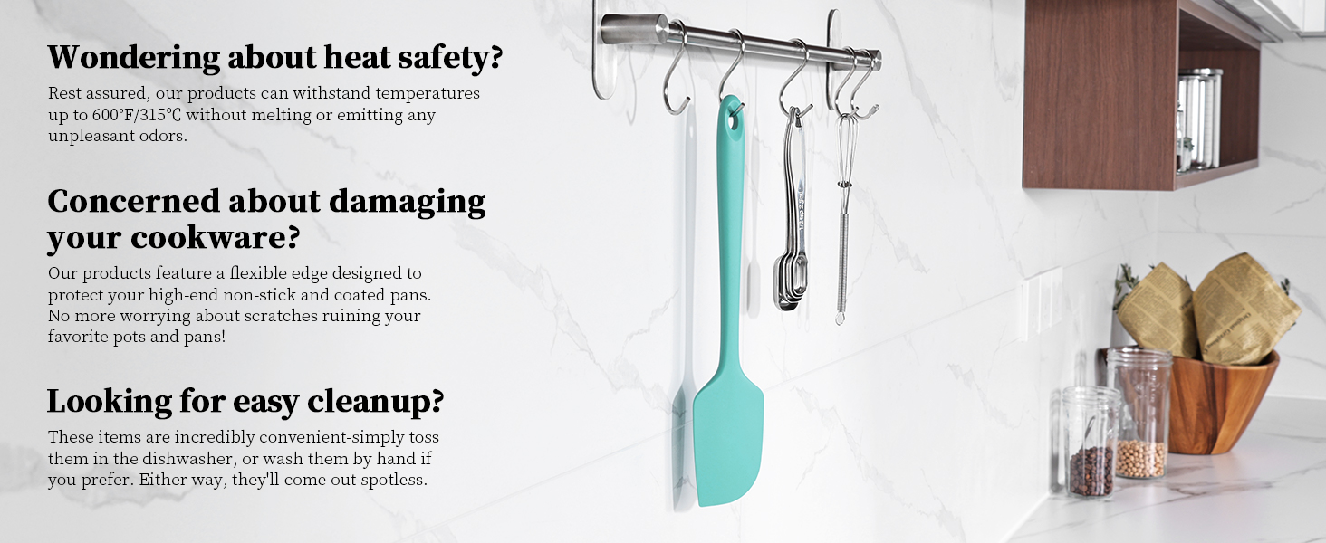 High Heat Resistant Food Safe Silicone Spatula