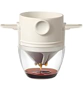 LNTJOQXBM Pour Over Coffee Maker, Manual Drip Coffee 250ml Cup with Stainless Steel Mesh Filter, ...