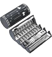 128 in 1 Precision Screwdriver Set, Professional Magnetic Repair Tool Kit with 122 Bits for Compu...