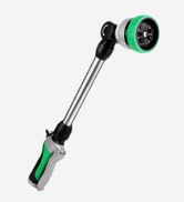 RESTMO Metal Watering Wand, Heavy Duty Garden Hose Wand with 180° Swivel Ratcheting Head, 16-Inch...
