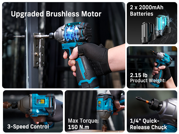 SEESII 16.8V Impact Driver Kit