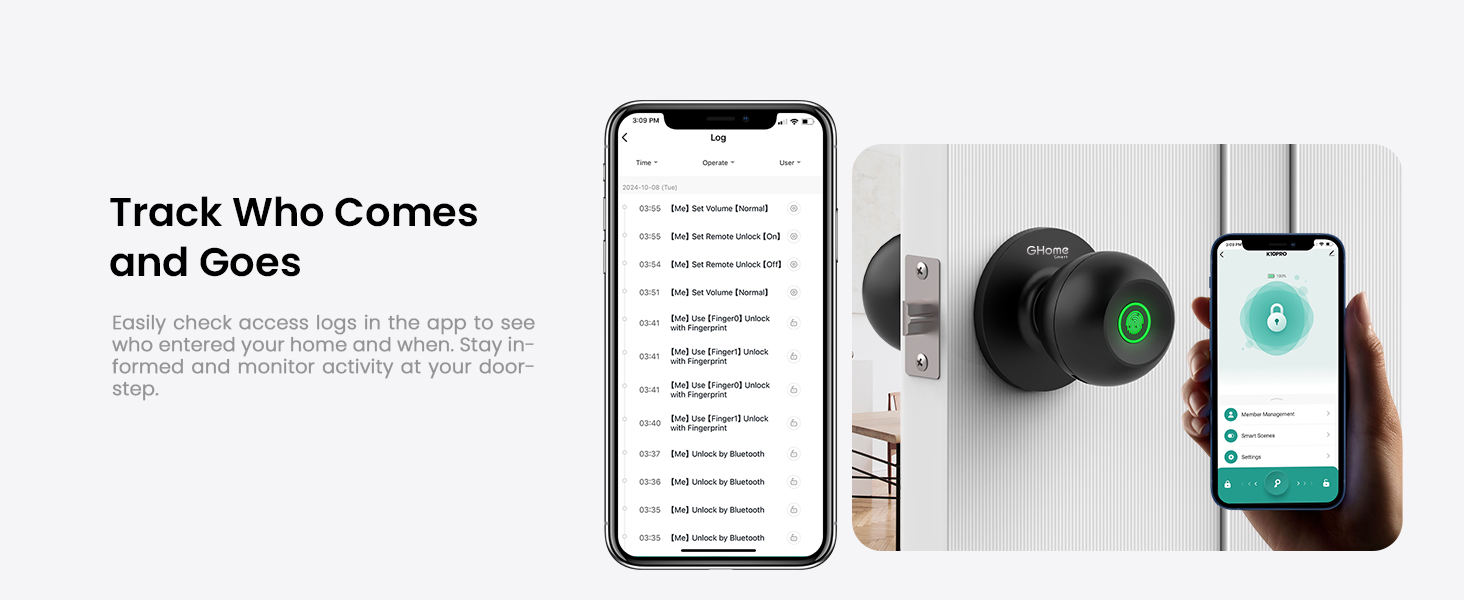 ghome smart door knob