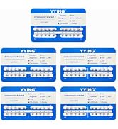 YYING 5 Packs Orthodontic Metal Brackets Dental Braces Mini Roth Slot.018 with Hooks 3-4-5