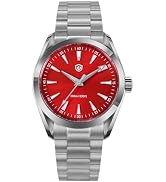 watchdives VH31 Quartz Watch, WD0006 Stainless Steel Wristwatch 38mm Domed Sapphire Crystal Luxur...
