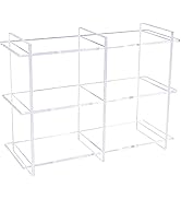 Sumerflos 3-Tier Acrylic Tabletop Display Shelf, Modern Clear Display Stand, Sturdy Storage Shelv...