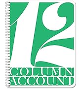 BookFactory 12 Column Ledger Book/Account Book/Accounting Notebook (12 (Twelve) Columns Columnar ...