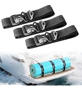 3 Pcs Floating Mat Straps with Quick-Release Double Lock Buckle, Multifunctional Floating Water M...