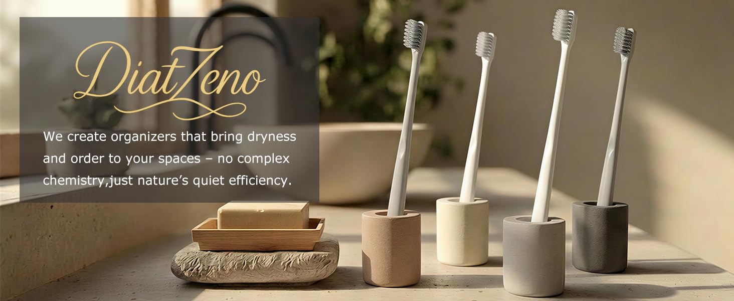 DiatZeno Single Mini Toothbrush Holders for Bathrooms