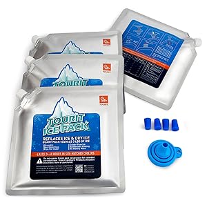 TOURIT Reusable Ice Packs for Coolers