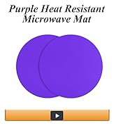Silicone Microwave Mat 12 Inch, Non Stick Turntable Safe Baking Mat for Kitchen, BPA Free Multi P...