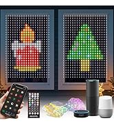 Smart Curtain Lights Pro - 540LEDs AI Pattern & GIF Display, WiFi APP Control Compatible with Ale...