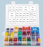 300Pcs Car Fuse Assortment Kit, 150 Blade Standard Auto Fuse and 150 Mini Car Fuse with Fuse Pull...