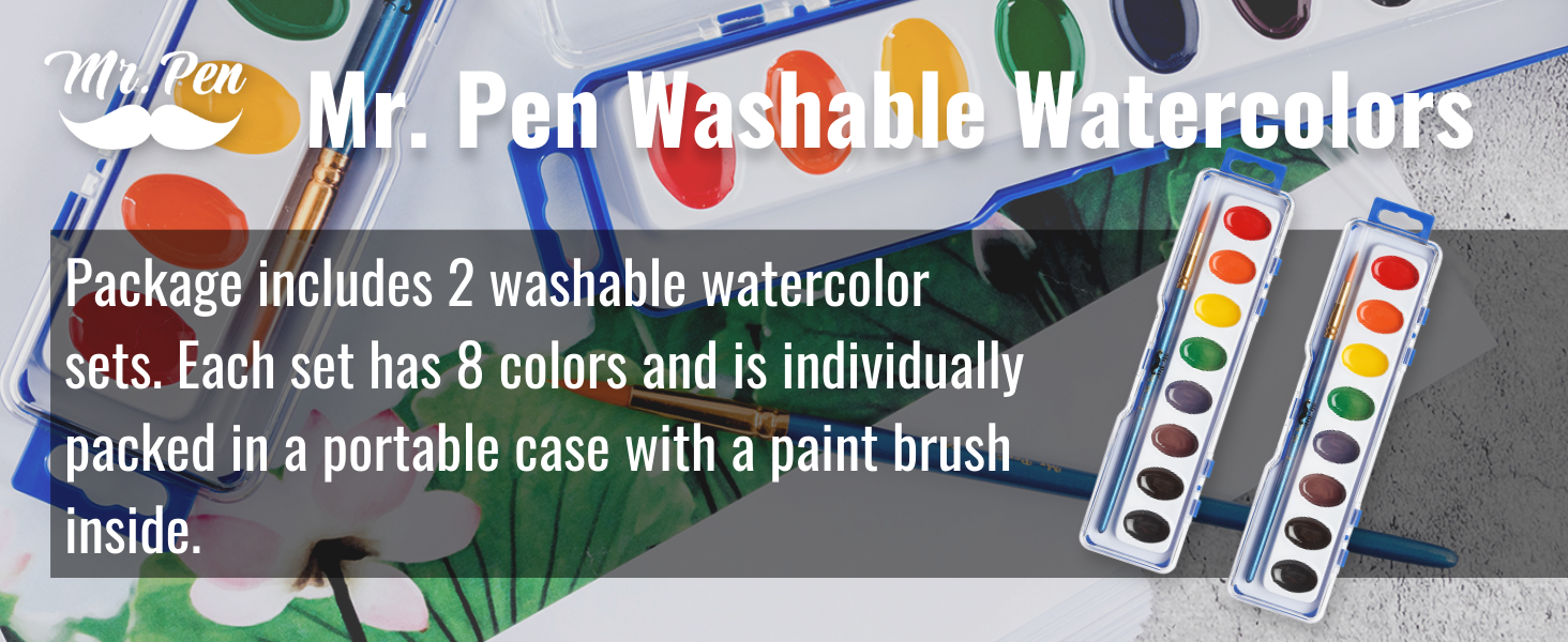 Mr. Pen- Washable Watercolors