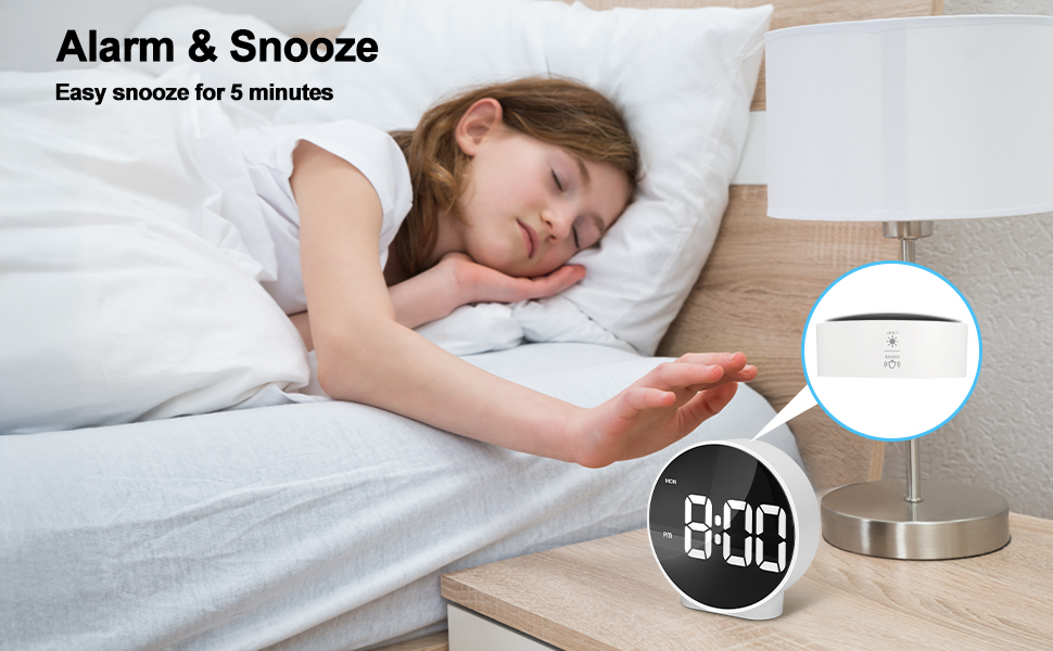 snooze digital alarm clock