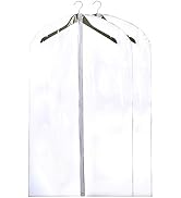 Handy Laundry Clear Vinyl Garment Bag - Protect Your Clothing While Traveling & Dust Free While H...