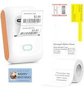 DETONGER DP26 Label Maker Machine with Tape Portable Thermal Printer Bluetooth Sticker Maker Comp...