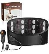Comfytemp Far Infrared Back Heating Pad for Deeper Muscle Pain Relief, 50 Tourmaline Natural Ston...