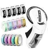 Embossing Label Maker with 15PK Macaroon Tapes, Vintage Embossed Label Maker Manual, Retro 3D Bla...