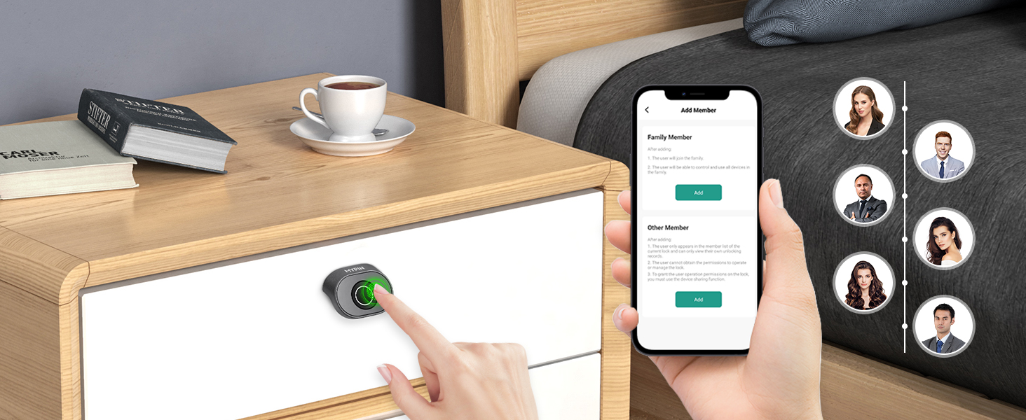 Bluetooth Fingerprint Cabinet Lock