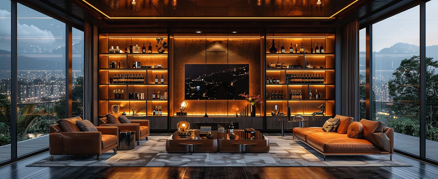 UVTaoYuan lamp belt is used for living room TV background and TV cabinet decoration