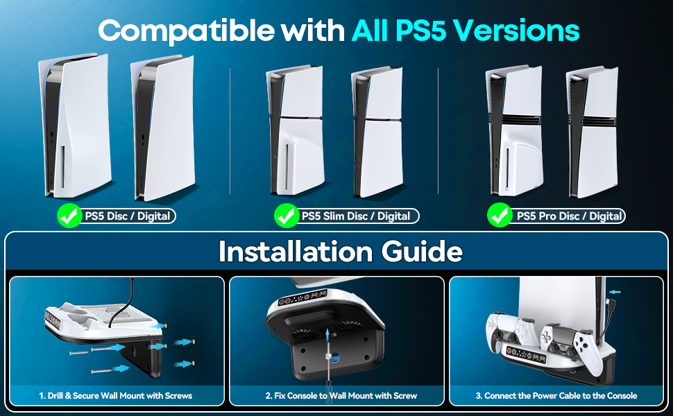 p s5 bracket tv