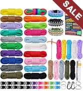 WEREWOLVES Paracord 550, 4MM Paracord 20 Colors & 2MM Micro Paracord Rope 10 Colors with Instruct...