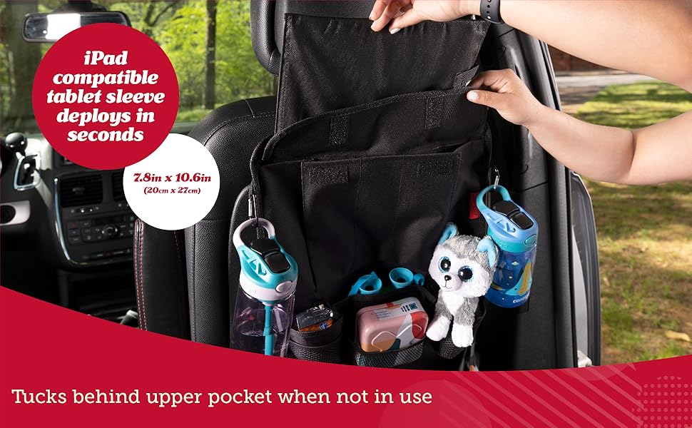 iPad compatible tablet sleeve deploys in seconds