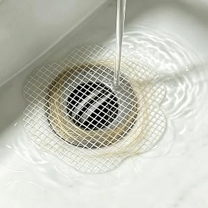 Disposable Drain Filter Catches Hair, Pet Fur & Small Ornaments