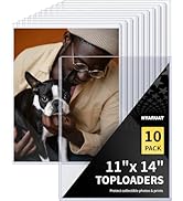 HYARUAT 11x14 Toploader - Durable Clear PVC Sheet Protectors, Semi Rigid Plastic Sleeves as Frame...