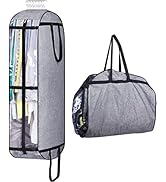MISSLO Hanging Garment Bags for Travel Suit Bags for Closet Storage 50" Moving Bags for Clothes D...