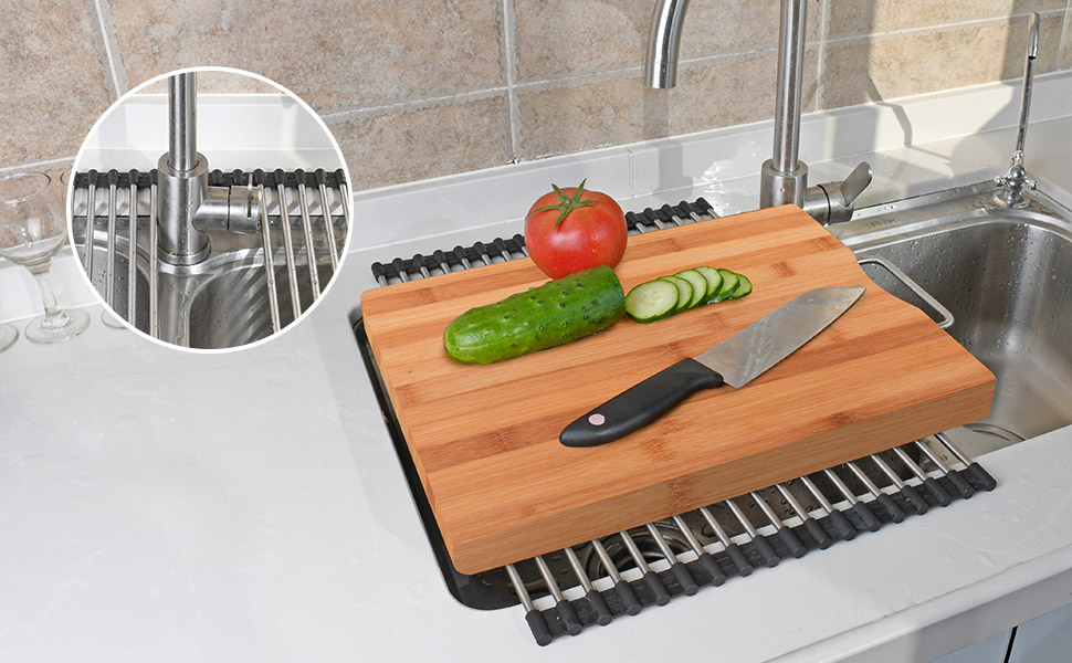 Telescopic Roll Up Dish Drying Rack