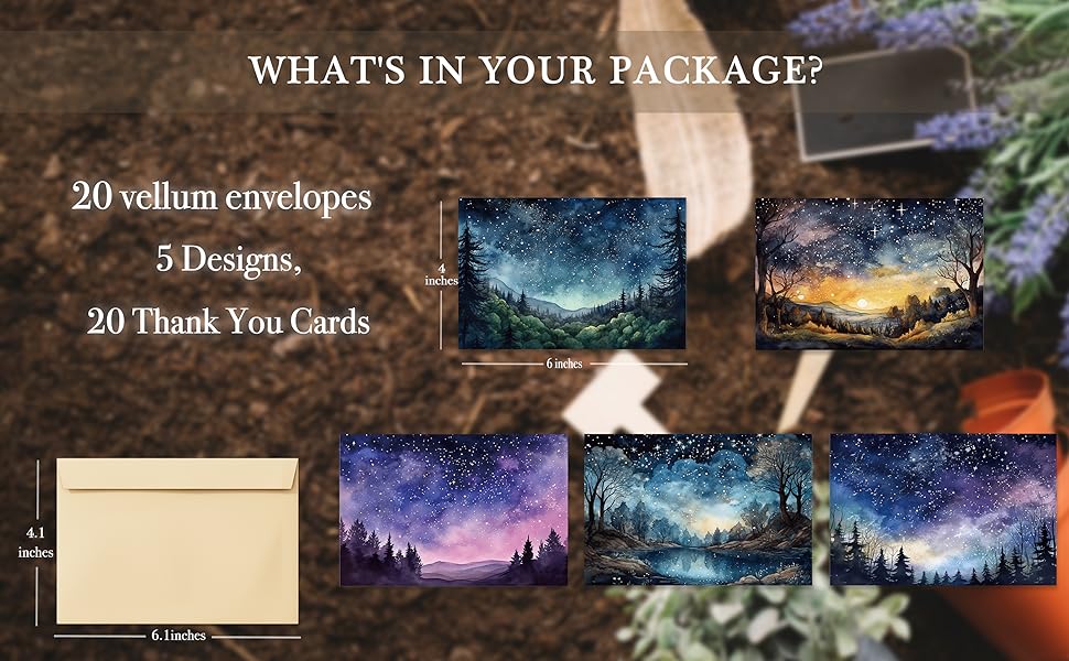 blank cards and envelopes