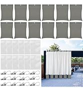 12 Pack Outdoor Curtain Weights, 24oz Large Capacity Curtain Weights Bags Drapery Bottom Weighted...