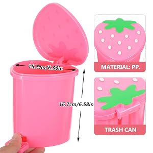 Strawberry Trash Can