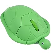Wireless Mouse Cute Animal Green Turtle Shape Silent Click Ergonomic Portable Quiet Travel Lightw...