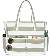 oscaurt Beach Bags for Women Large Waterproof Sandproof Beach Tote Swim Pool Bag with Zipper for ...