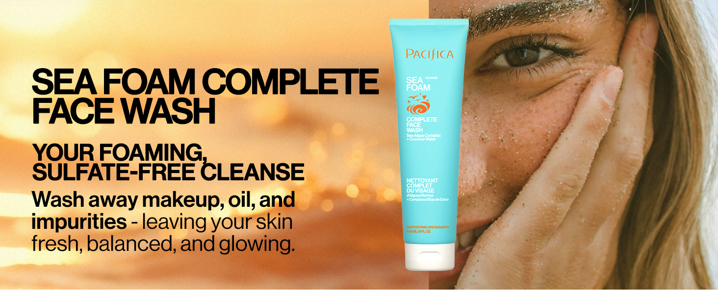 sea foam complete face wash defense aging clean skin harness power ocean marine vitamine cream