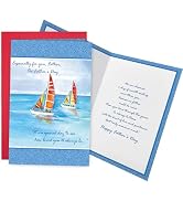 Ogeby Sailboat Fathers Day Card for Dad, Heartfelt Nautical Father's Day Card from Son Daughter, ...