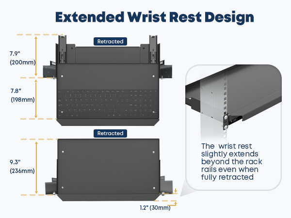 Extended Wrist Rest Design