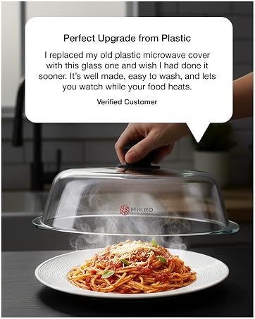 glass microwave splatter cover