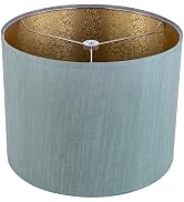 Wellmet Drum Lampshades, Easy Assembly Required Replacement Lamp Shades, Fabric Lampshades for Ta...
